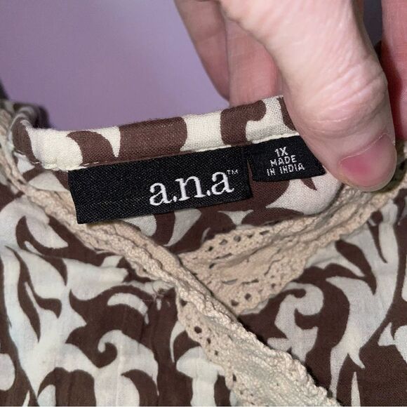 Ana Size 1X Babydoll Tank Top Crochet Boho Whimsical Fairy Cottage - Picture 4 of 8